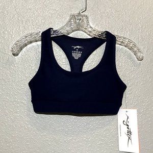 NWT X by Gottex Blue Racerback Sports Bra